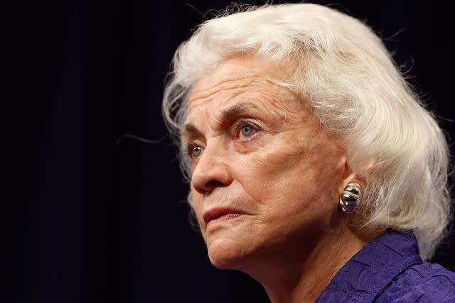 Getty Images / Chip Somodevilla Sandra Day O'Connor, first female Supreme Court Justice, speaks at a law conference in Washington, DC, May 20, 2009