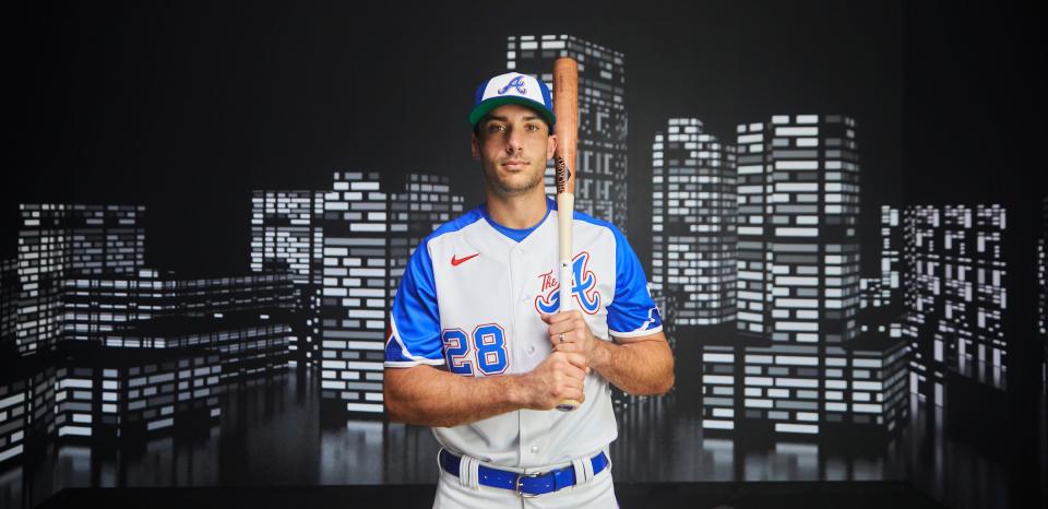 NORTH PORT, FLORIDA - FEBRUARY 21: Matt Olson of the  Atlanta Braves poses for a photo during Spring Training at CoolToday Park on February 21, 2023 in Venice, Florida. (Photo by Octavio Jones/Atlanta Braves)