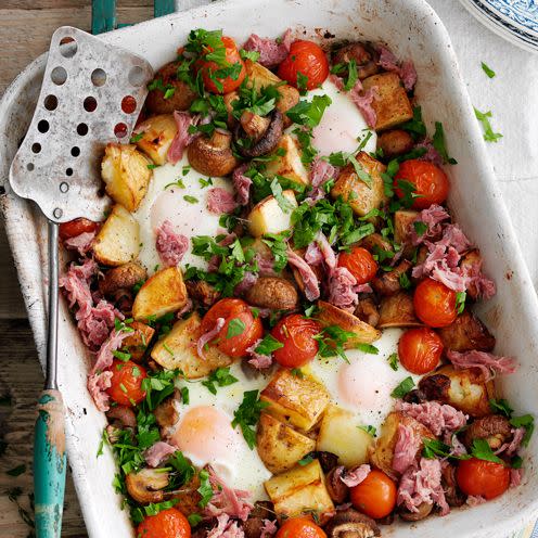 best egg recipes healthy ham, egg and chips