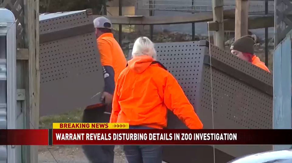 Animals were seen being seized by authorities after an investigation led to suspicions of animal cruelty (WDBJ7)