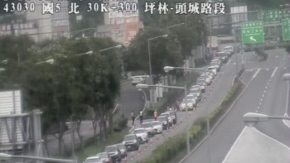 國5宜蘭頭城路段即時路況影像。（圖／翻攝高公局）