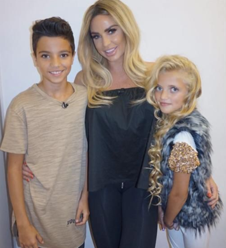 Katie Price has two kids with Australian singer, Peter Andre. Source: Instagram