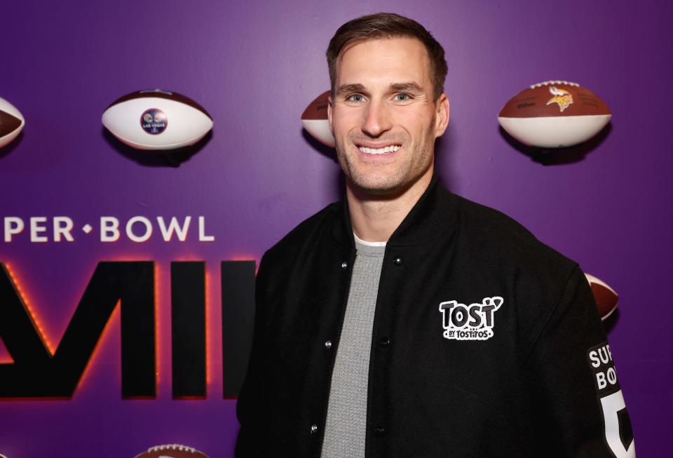 LAS VEGAS, NEVADA - FEBRUARY 10: NFL player Kirk Cousin attends Tostitos’ pop-up restaurant, Tost by Tostitos on February 10, 2024 in Las Vegas, Nevada. (Photo by Jesse Grant/Getty Images for Tostitos)