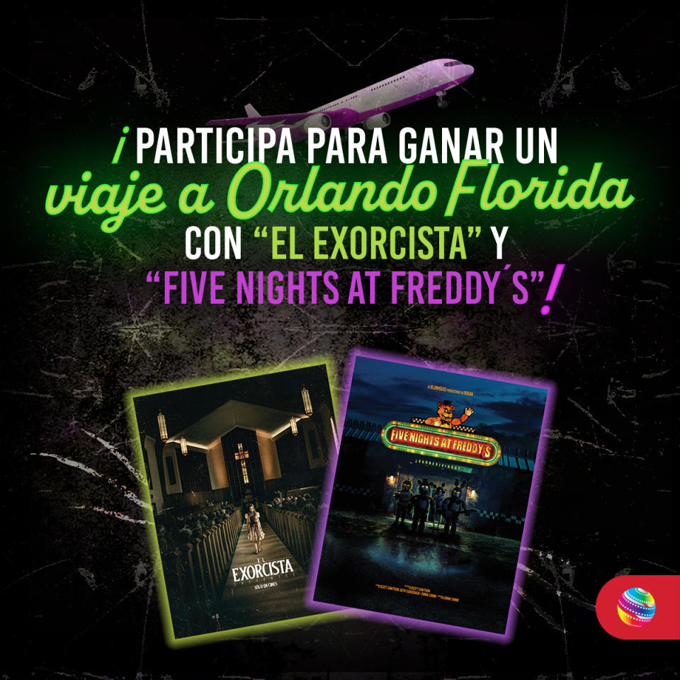 Aprovecha tus boletos de Five Nights at Freddy's para ganarte un viaje a Orlando, Florida