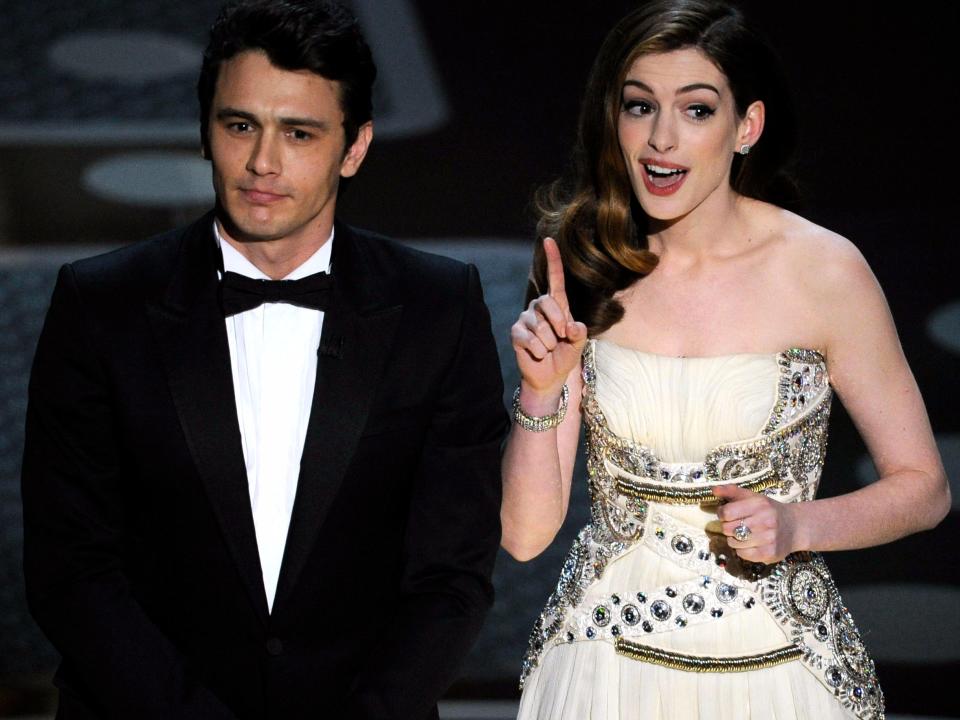 James Franco and Anne Hathaway