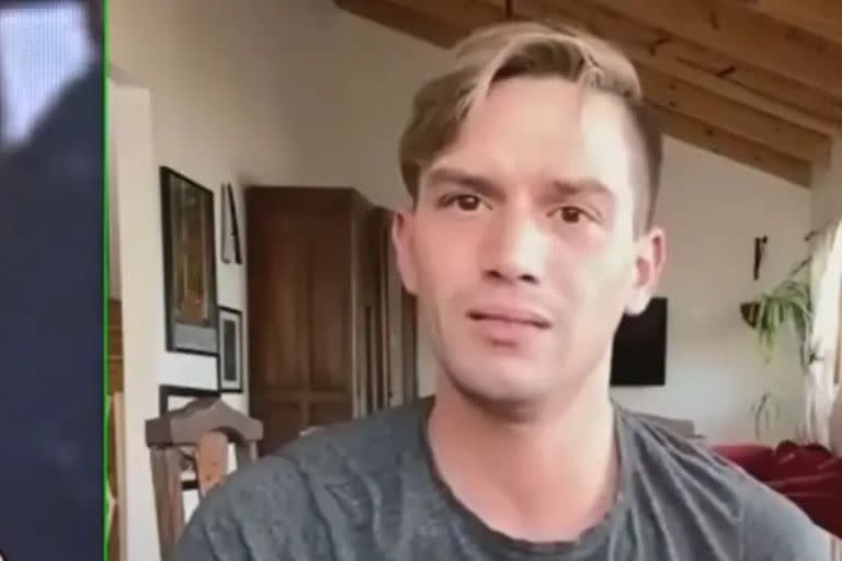 Lucas Benvenuto, el joven que denunció a un conductor de televisión de haber abusado sexualmente de él cuándo era menor (Captura video)