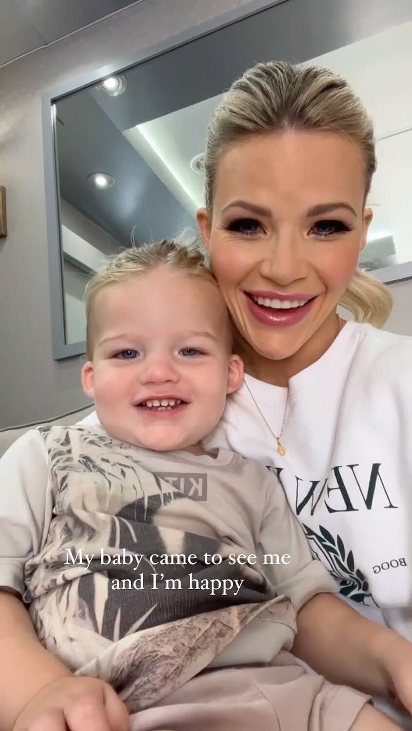 Witney Carson Shares Sweet Backstage Moments with Son Leo at 'DWTS': 'Working Mom Life'