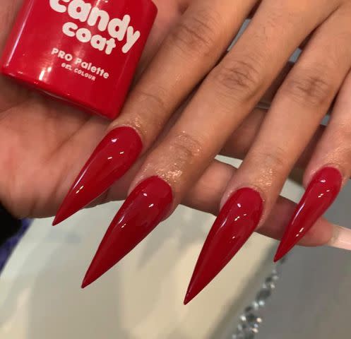 Cardi B Louis Vuitton Nail Art