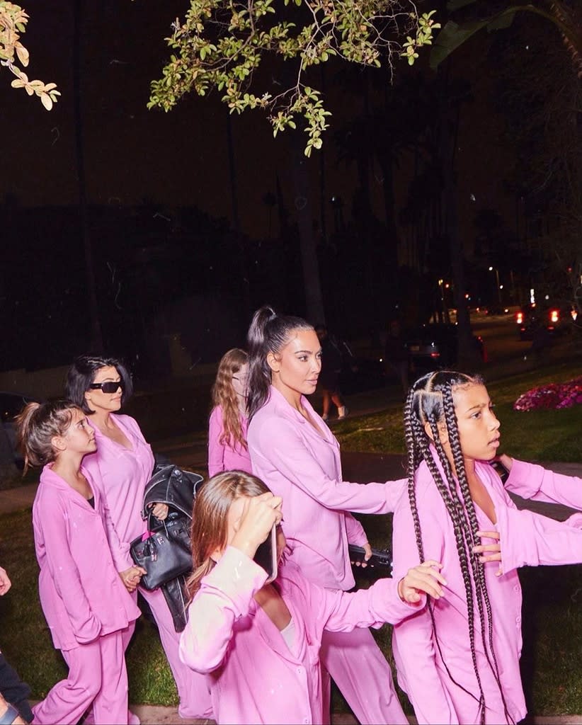 Kim Kardashian, Kourtney Kardashian, North West, Penelope Disick, Instagram