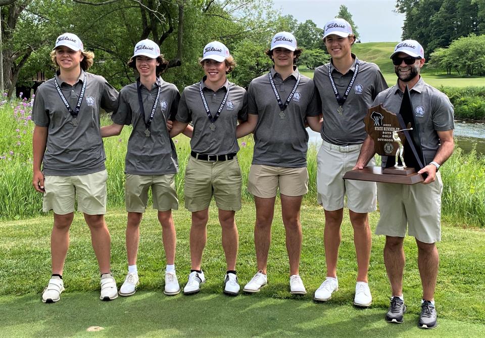 The Winneconne boys golf team finished in second place in Division 2 at the WIAA state golf championships Tuesday at Blackwolf Run in Kohler.