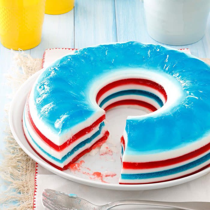 Patriotic Gelatin Salad