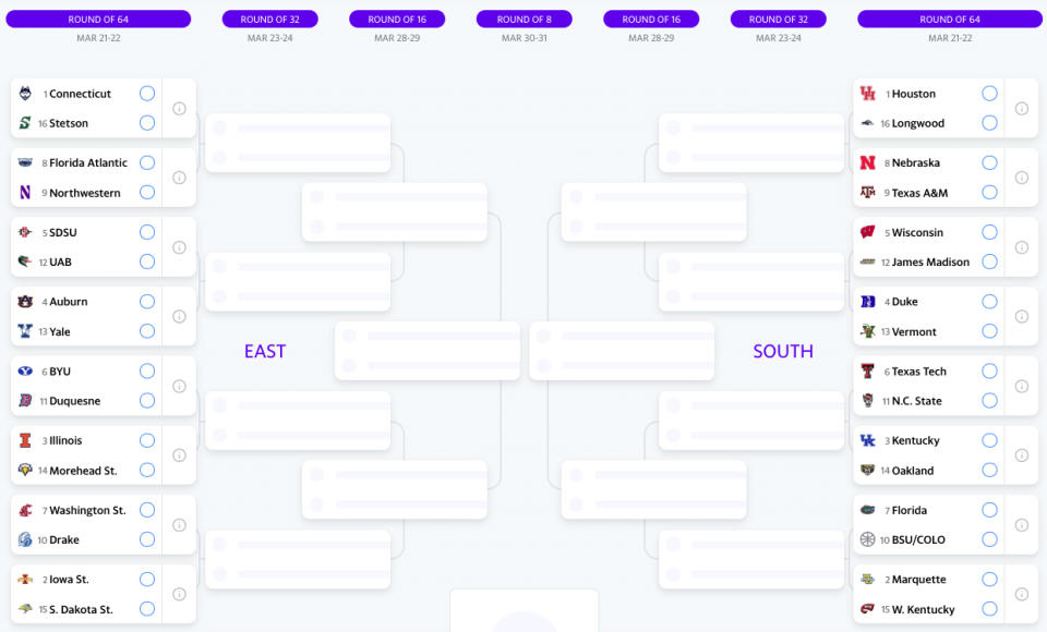 top half of bracket