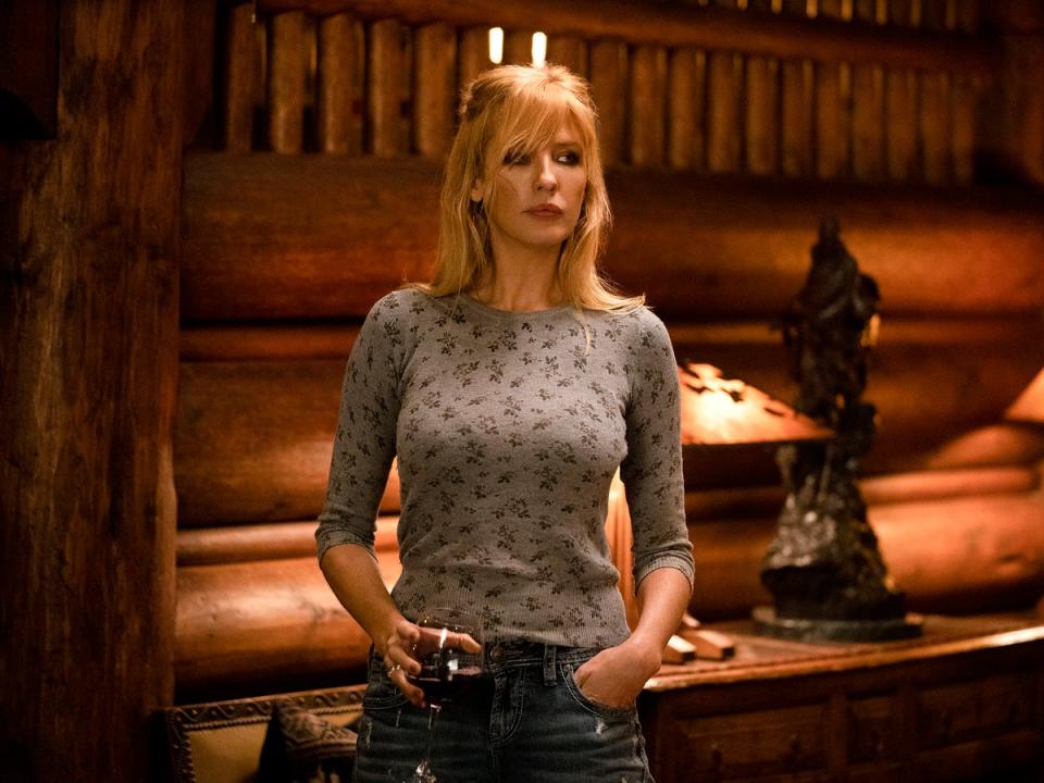 As Beth Dutton in ‘Yellowstone’ (Paramount)