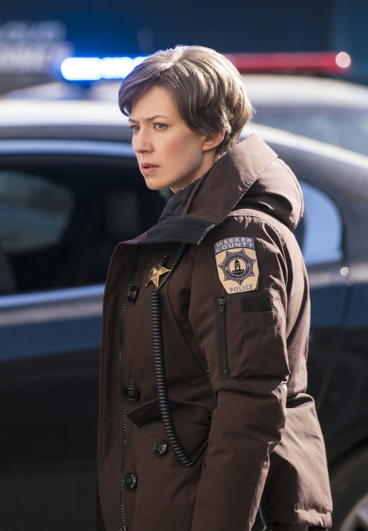 Carrie Coon as Gloria Burgle in FX’s ‘Fargo’ (Credit: Chris Large/FX)