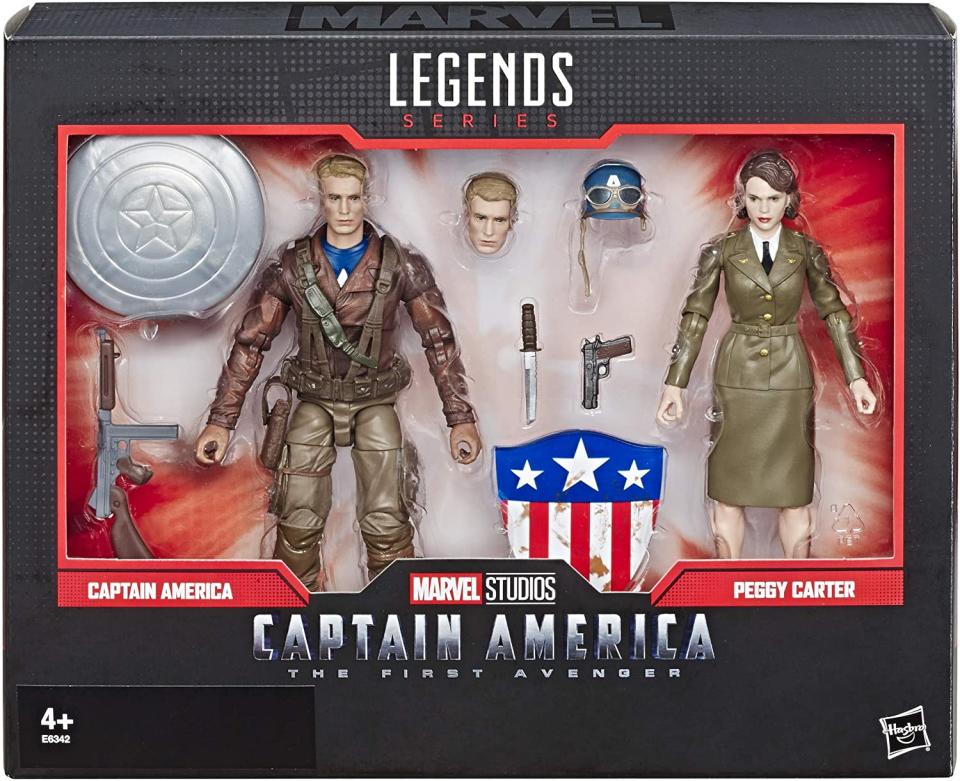 Marvel Legends Captain America and Peggy Carter Figurines