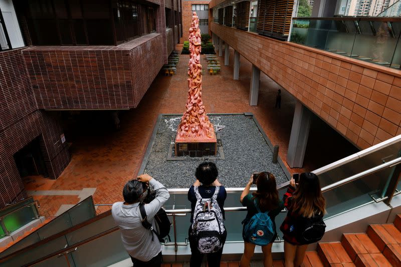 "Pillar of Shame" by Danish sculptor Jens Galschiot is set to be removed at the University of Hong Kong (HKU) in Hong Kong