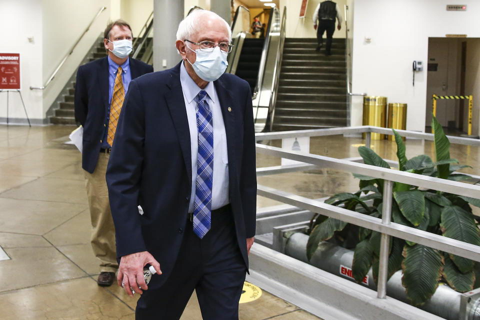 Sen. Bernie Sanders said Democrats will use budget reconciliation to pass coronavirus relief legislation. (Photo: Tasos Katopodis via Getty Images)