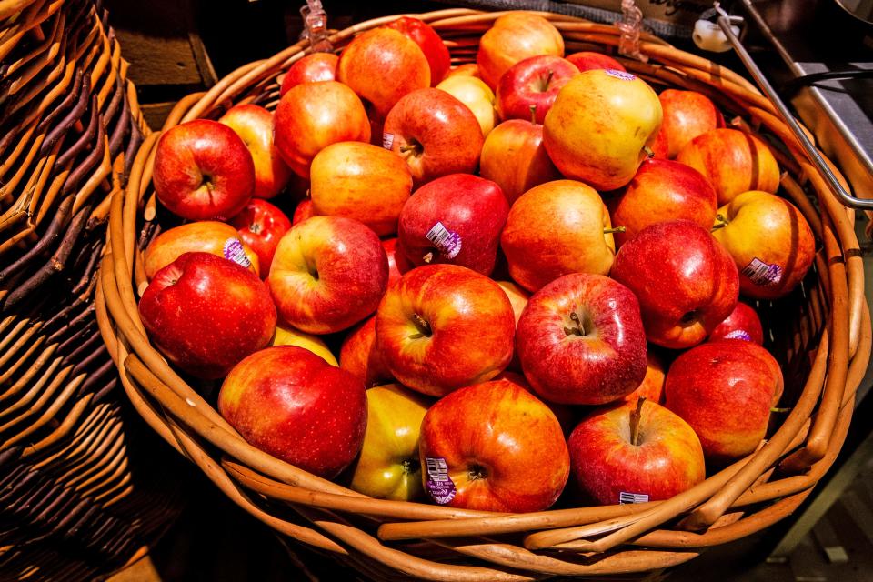 A basket of apples at the Greenville Wegmans.