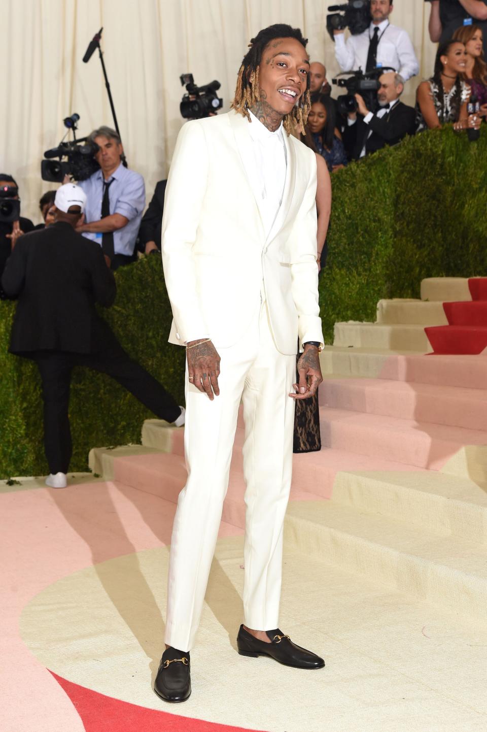 <h1 class="title">Wiz Khalifa in Rag & Bone and Tiffany & Co. jewelry</h1><cite class="credit">Photo: Getty Images</cite>