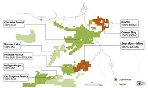 South Chibougamau Area - Land Tenure Map