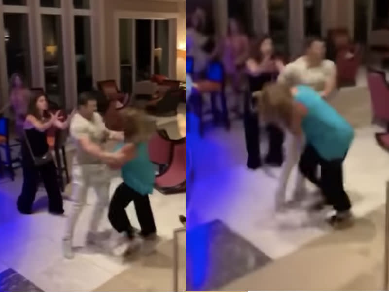 Nearly a dozen Ritz-Carlton hotel guests were videotaped fighting at the hotel’s bar. (Photo: YouTube)