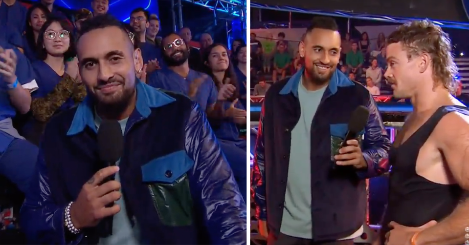 Nick Kyrgios on Ninja Warrior