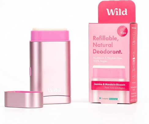 Swap your aerosol deodorant for this Wild natural deodorant starter kit and save 20%