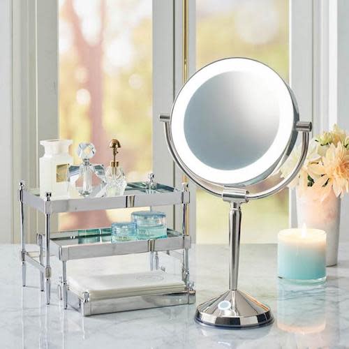 LED Articulating Rechargeable Vanity Mirror, Bathroom Mirrors