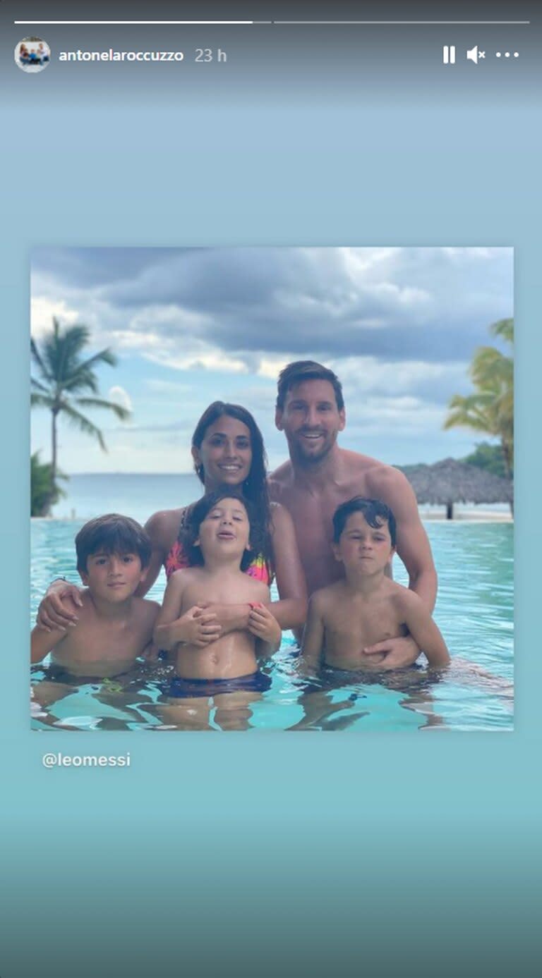 Lionel Messi y Antonela Roccuzzo disfrutan de unas vacaciones en Estados Unidos junto a sus tres hijos