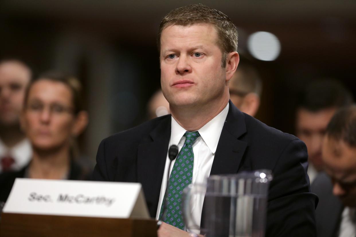 Army Secretary Ryan McCarthy testifies before the Senate Armed Services Committee in the Dirksen Senate Office Building on Capitol Hill on 03 December 2019 in Washington, DC ((Getty Images))