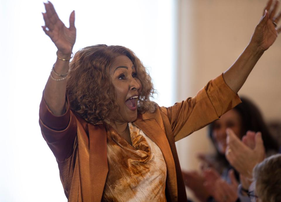 Darlene Love attended the event announcing the expansion of the Bruce Springsteen Archives at Monmouth University.