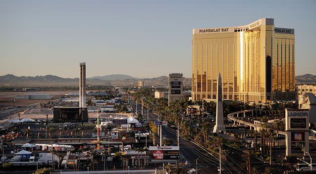 Police say a smoke alarm helped them determine Paddock's location in the Mandalay Bay hotel. Source: AAP