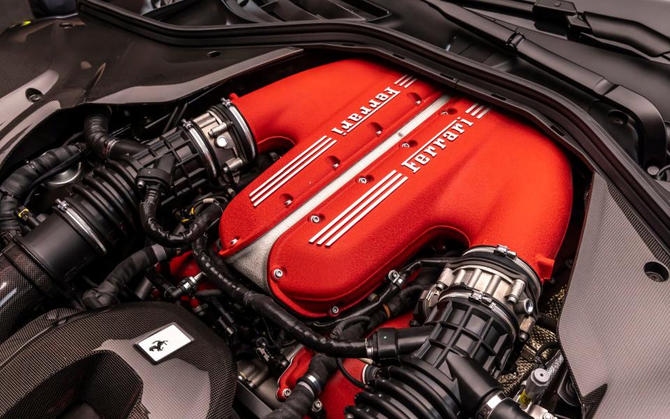 Engine of the Ferrari