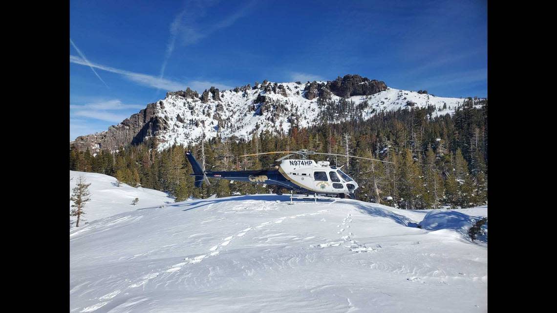 CHP helicopter rescues skier stranded overnight at Kirkwood Ski Resort ...