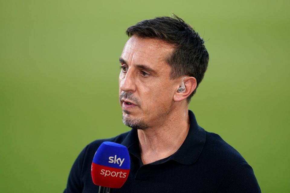 Former Manchester United defender Gary Neville described the cub’s 4-0 defeat at Brentford as “a new low” (John Walton/PA) (PA Wire)