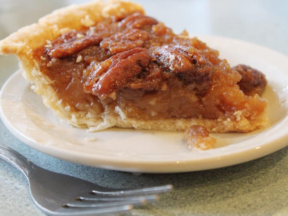 slice of pecan pie