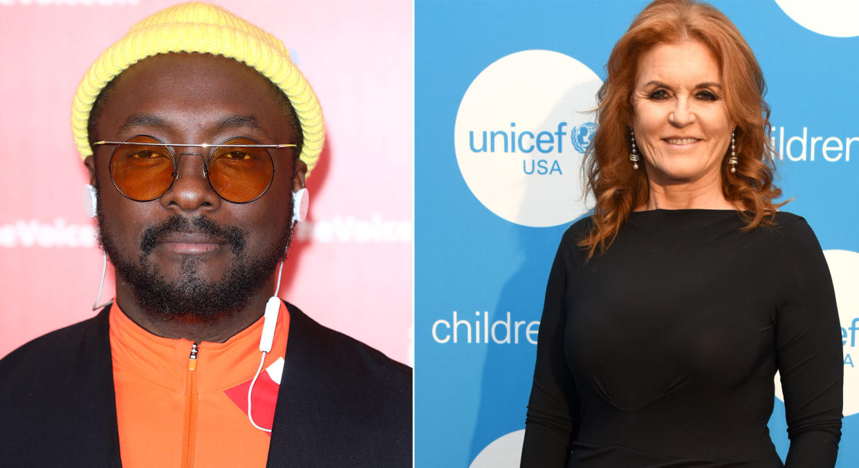 Will.i.am and the Duchess of York [Photos: Getty]