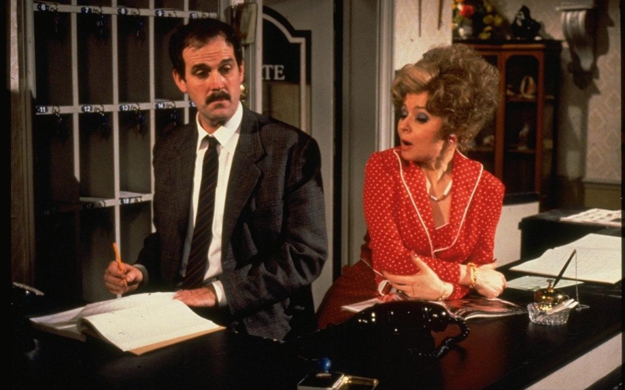 Fawlty Towers focuses on a dysfunctional hotel in Torquay, run by Basil Fawlty and his long-suffering wife, Sybil - BBC