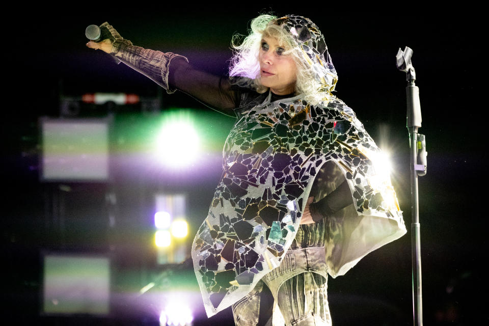 INDIO, CALIFORNIA - APRIL 14: Debbie Harry of Blondie performs onstage at the 2023 Coachella Valley Music and Arts Festival on April 14, 2023 in Indio, California. (Photo by Emma McIntyre/Getty Images for Coachella)