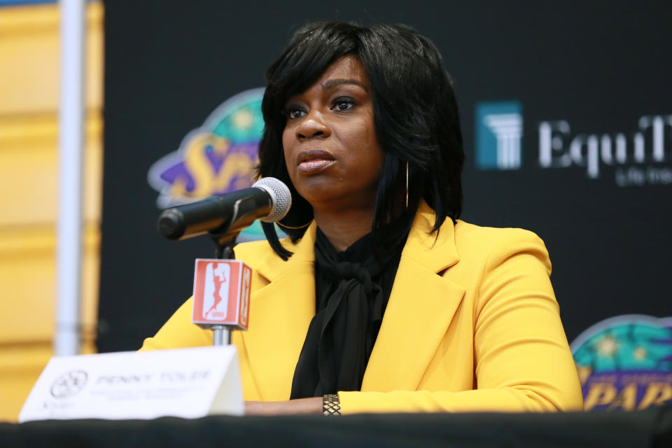 Penny Toler, who was fired in October for using a racial slur in the locker room, alleged that there were multiple inappropriate relationships going on within the organization.