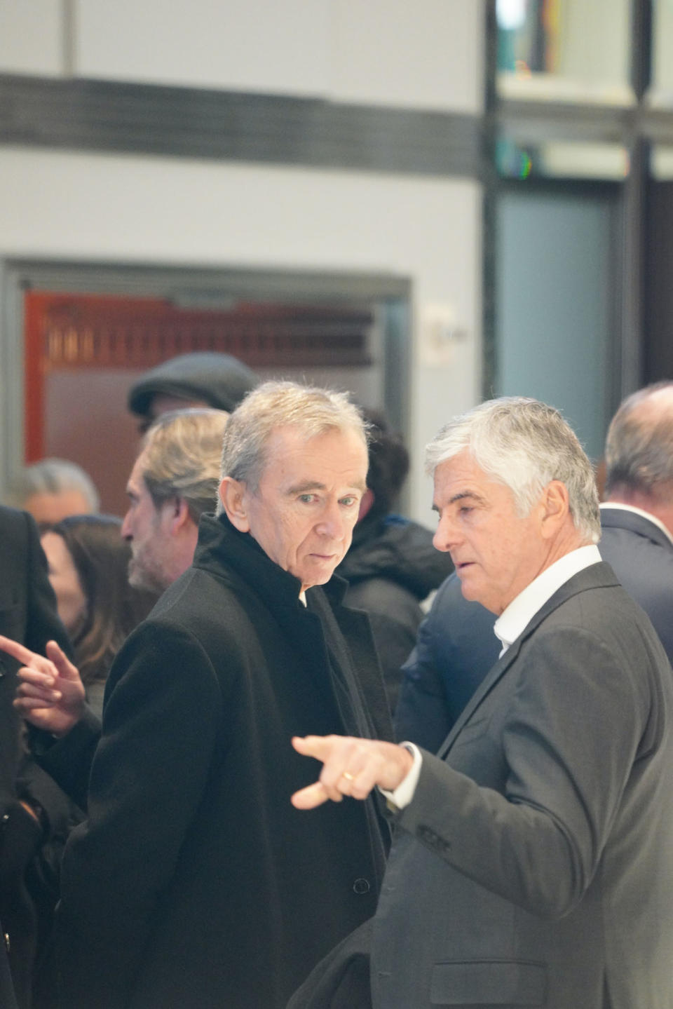 Bernard Arnault with LVMH group managing director Antonio Belloni