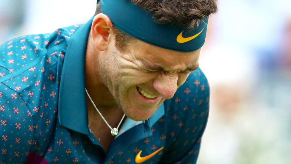 Juan Martin Del Potro was injured again in June at Queen's. (Photo by Chloe Knott - Danehouse/Getty Images)