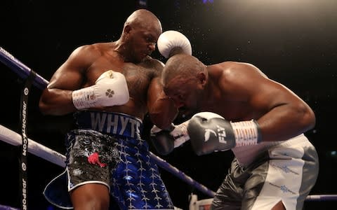 The belligerent Dillian Whyte gets smarter with every contest and the heavyweight capped a brilliant year with a third victory and a second triumph over compatriot and rival Dereck Chisora here in a pulsating event at the O2 Arena. 
