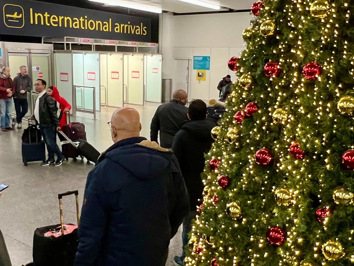 Welcome to Christmas at Gatwick airport’s North Terminal (Simon Calder)