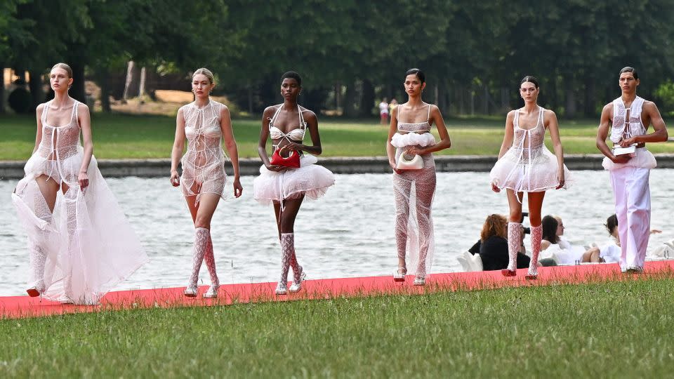 The show was staged at the Palace of Versailles in France. - Stephane Cardinale/Corbis/Getty Images