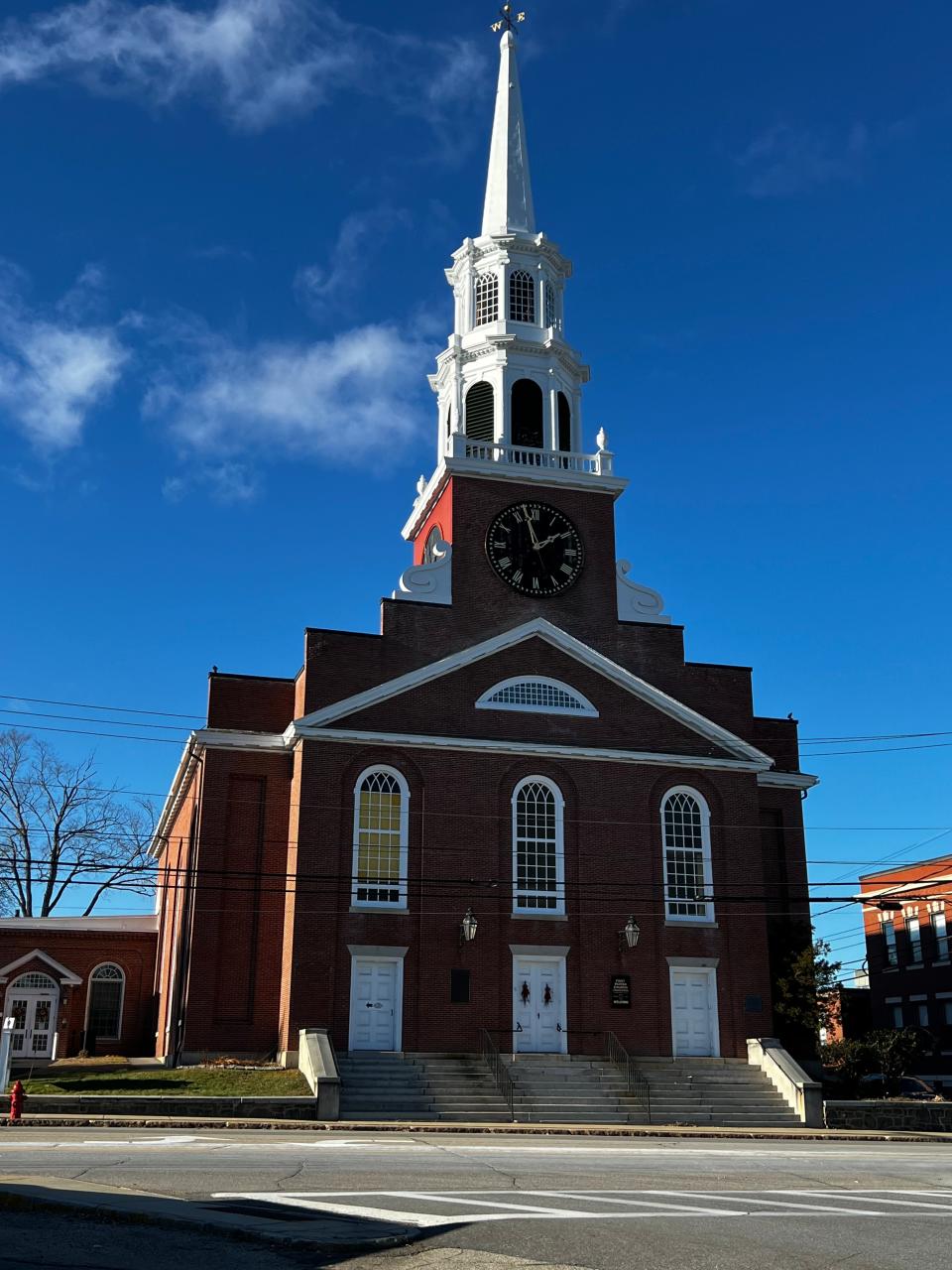 First Parish Congregational Church in Dover, New Hampshire.