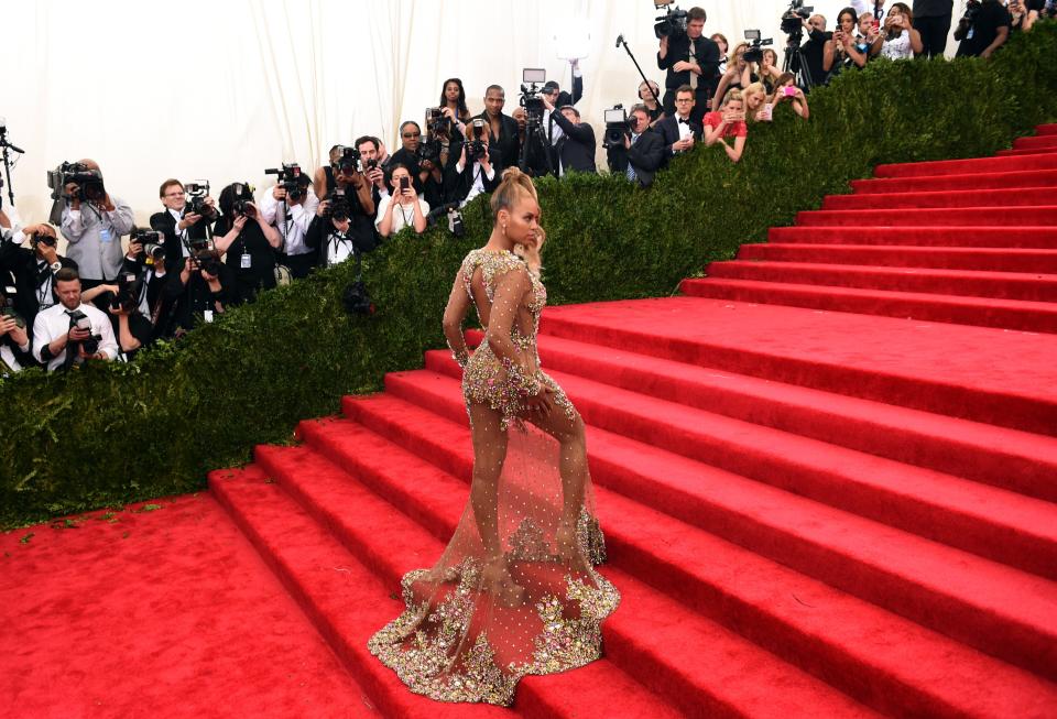 Beyonce elevated the dress's status at the 2015  Met Gala. Photo: Getty Images