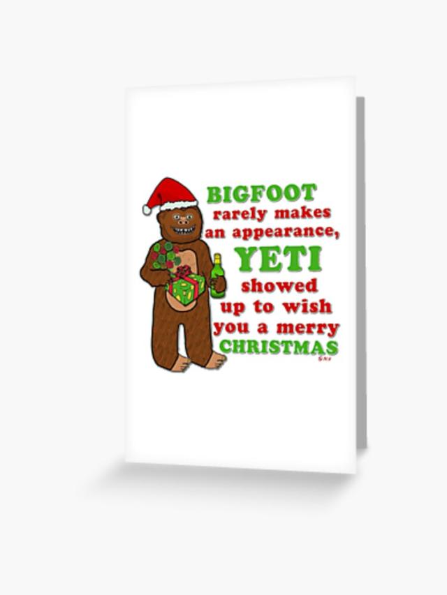 Are You Yeti For Christmas Holiday Card