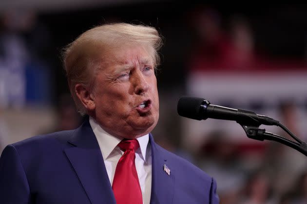 Former President Donald Trump, shown here at a Sept. 3 rally in Wilkes-Barre, Pennsylvania, threatened legal action against the U.S. House, according to a soon-to-be-published book by New York Times reporter Maggie Haberman. (Photo: Mary Altaffer/Associated Press)