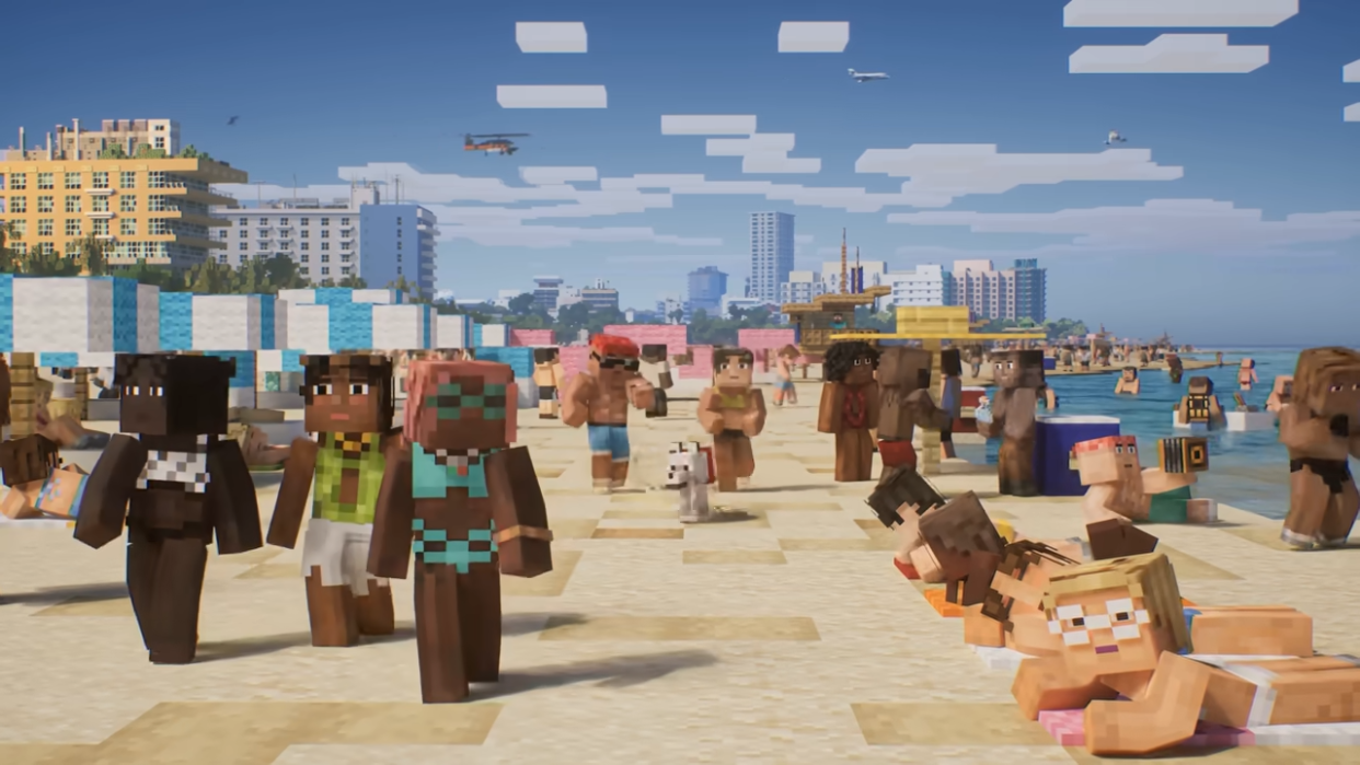  The GTA6 trailer recreated in Minecraft. 